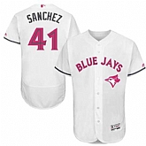 Toronto Blue Jays #41 Aaron Sanchez White Mother's Day Flexbase Stitched Jersey DingZhi,baseball caps,new era cap wholesale,wholesale hats