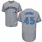 Toronto Blue Jays #45 Francisco Liriano Gray Flexbase Stitched Jersey DingZhi,baseball caps,new era cap wholesale,wholesale hats