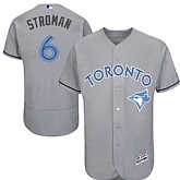 Toronto Blue Jays #6 Marcus Stroman Gray Father's Day Flexbase Stitched Jersey DingZhi,baseball caps,new era cap wholesale,wholesale hats