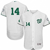 Washington Nationals #14 Chris Heisey White St. Patrick's Day Flexbase Stitched Jersey DingZhi,baseball caps,new era cap wholesale,wholesale hats