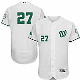 Washington Nationals #27 Shawn Kelley White St. Patrick's Day Flexbase Stitched Jersey DingZhi,baseball caps,new era cap wholesale,wholesale hats