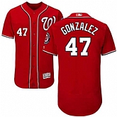 Washington Nationals #47 Gio Gonzalez Red Flexbase Stitched Jersey DingZhi,baseball caps,new era cap wholesale,wholesale hats