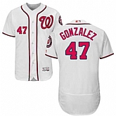 Washington Nationals #47 Gio Gonzalez White Flexbase Stitched Jersey DingZhi,baseball caps,new era cap wholesale,wholesale hats