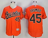 Baltimore Orioles #45 Mark Trumbo Orange Flexbase Jersey,baseball caps,new era cap wholesale,wholesale hats