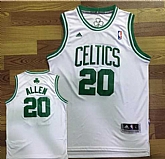 Boston Celtics #20 Ray Allen White Swingman Jersey,baseball caps,new era cap wholesale,wholesale hats