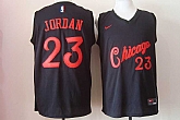Chicago Bulls #23 Michael Jordan Black Nike Jersey,baseball caps,new era cap wholesale,wholesale hats