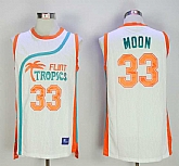 Flint Tropics #33 Jackie Moon White Semi Pro Movie Stitched Basketball Jersey,baseball caps,new era cap wholesale,wholesale hats