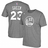 Men's Golden State Warriors 23 Draymond Green Gray Net Number T-shirt FengYun,baseball caps,new era cap wholesale,wholesale hats