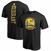Men's Golden State Warriors 35 Kevin Durant Fanatics Branded Black Backer Name & Number T-shirt FengYun,baseball caps,new era cap wholesale,wholesale hats