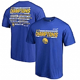 Men's Golden State Warriors Fanatics Branded Royal 2017 Western Conference Champions Alley Oop Roster T-shirt FengYun,baseball caps,new era cap wholesale,wholesale hats