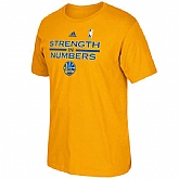 Men's Golden State Warriors Gold Playoffs Slogan T-shirt FengYun,baseball caps,new era cap wholesale,wholesale hats