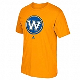 Men's Golden State Warriors Gold Primary Logo T-shirt FengYun,baseball caps,new era cap wholesale,wholesale hats