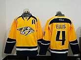 Nashville Predators #4 Ellis Yellow Stitched NHL Jersey,baseball caps,new era cap wholesale,wholesale hats