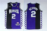 Sacramento Kings #2 Mitch Richmond Black & Purple Hardwood Classics Jersey,baseball caps,new era cap wholesale,wholesale hats