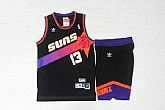 Suns #13 Steve Nash Black Hardwood Classics Jersey(With Shorts),baseball caps,new era cap wholesale,wholesale hats