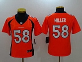 Women Limited Nike Denver Broncos #58 Von Miller Orange Vapor Untouchable Jersey,baseball caps,new era cap wholesale,wholesale hats