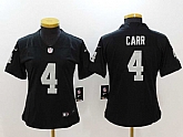 Women Limited Nike Oakland Raiders #4 Derek Carr Black Vapor Untouchable Jersey,baseball caps,new era cap wholesale,wholesale hats