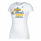 Women's Golden State Warriors White 2017 Western Conference Champions Locker Room Crew Neck T-shirt FengYun,baseball caps,new era cap wholesale,wholesale hats