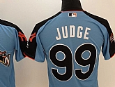 American League #99 Aaron Judge Blue 2017 MLB All-Star Game Home Run Derby Jersey,baseball caps,new era cap wholesale,wholesale hats