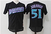 Arizona Diamondbacks #51 Randy Johnson Black Cooperstown Collection Mesh Batting Practice Jersey,baseball caps,new era cap wholesale,wholesale hats