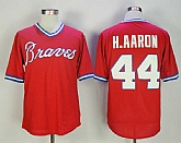 Atlanta Braves #44 Hank Aaron Red 1980 BP Throwback Jersey,baseball caps,new era cap wholesale,wholesale hats