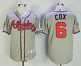 Atlanta Braves #6 Bobby Cox Gray 1995 Throwback Jersey,baseball caps,new era cap wholesale,wholesale hats