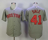 Boston Red Sox #41 Chris Sale Gray Cool Base Jersey,baseball caps,new era cap wholesale,wholesale hats