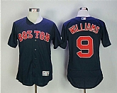 Boston Red Sox #9 Ted Williams Navy Flexbase Jersey,baseball caps,new era cap wholesale,wholesale hats