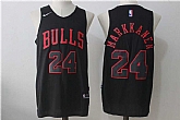 Chicago Bulls #24 Lauri Markkanen Black Nike Stitched Jersey,baseball caps,new era cap wholesale,wholesale hats