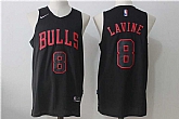 Chicago Bulls #8 Zach LaVine Black Nike Stitched Jersey,baseball caps,new era cap wholesale,wholesale hats