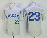 Chicago Cubs #23 Ryne Sandberg Gray 1969 Throwback Jersey,baseball caps,new era cap wholesale,wholesale hats