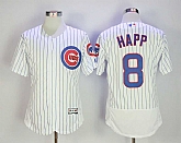 Chicago Cubs #8 Ian Happ White Flexbase Jersey,baseball caps,new era cap wholesale,wholesale hats