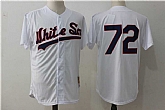 Chicago White Sox #72 Carlton Fisk White Mitchell And Ness Throwback Stitched Jersey,baseball caps,new era cap wholesale,wholesale hats