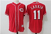 Cincinnati Reds #11 Barry Larkin Red New Cool Base Stitched Jersey,baseball caps,new era cap wholesale,wholesale hats
