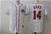 Cincinnati Reds #14 Pete Rose White New Cool Base Stitched Jersey,baseball caps,new era cap wholesale,wholesale hats