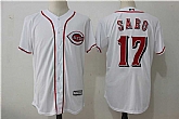Cincinnati Reds #17 Chris Sabo White New Cool Base Stitched Jersey,baseball caps,new era cap wholesale,wholesale hats