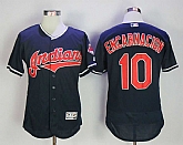 Cleveland Indians #10 Edwin Encarnacion Navy Flexbase Jersey,baseball caps,new era cap wholesale,wholesale hats