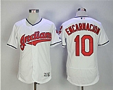 Cleveland Indians #10 Edwin Encarnacion White Flexbase Jersey,baseball caps,new era cap wholesale,wholesale hats