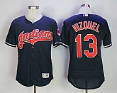 Cleveland Indians #13 Omar Vizquel Navy Flexbase Jersey,baseball caps,new era cap wholesale,wholesale hats