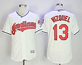 Cleveland Indians #13 Omar Vizquel White Flexbase Jersey,baseball caps,new era cap wholesale,wholesale hats