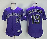 Colorado Rockies #19 Charlie Blackmon Purple Flexbase Jersey,baseball caps,new era cap wholesale,wholesale hats