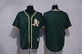 Customized Men's Oakland Athletics Green New Cool Base Stitched Jersey,baseball caps,new era cap wholesale,wholesale hats