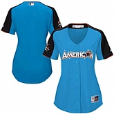 Customized Women American League Majestic Blue 2017 MLB All-Star Game Home Run Derby Team Jersey