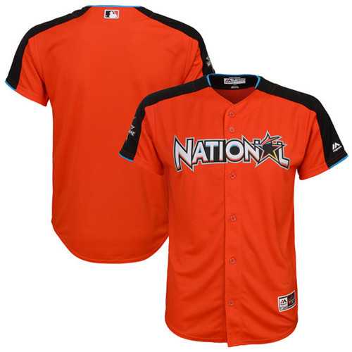Customized Youth National League Majestic Orange 2017 MLB All-Star Game Home Run Derby Team Jersey
