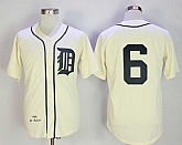 Detroit Tigers #6 Al Kaline Cream 1968 Throwback Jersey,baseball caps,new era cap wholesale,wholesale hats