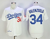 Los Angeles Dodgers #34 Fernando Valenzuela White 1981 Throwback Jerse,baseball caps,new era cap wholesale,wholesale hats