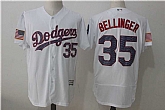Los Angeles Dodgers #35 Cody Bellinger White 2017 Stars & Stripes Flexbase Player Jersey,baseball caps,new era cap wholesale,wholesale hats