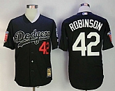 Los Angeles Dodgers #42 Jackie Robinson Black Cooperstown Collection Limited Edition Jersey,baseball caps,new era cap wholesale,wholesale hats