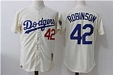 Los Angeles Dodgers #42 Jackie Robinson Cream Cooperstown Collection Jersey,baseball caps,new era cap wholesale,wholesale hats