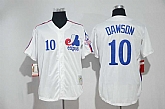 Montreal Expos #10 Dawson White Mitchell And Ness Throwback Stitched Jersey,baseball caps,new era cap wholesale,wholesale hats